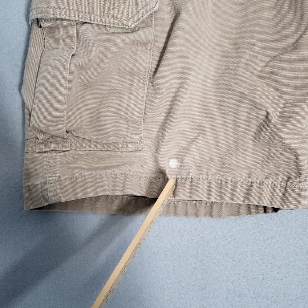 Carhartt Cargo Shorts Men's 40 Khaki Cotton Workwear Outdoor Utility Casual